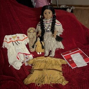 American Girl Doll Kaya with Traditional Outfit and Accessories